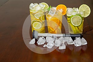 Typic Brazilian caipirinha with ice