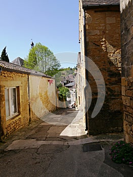 Typical alley of Sarlat-la-CanÃ©da