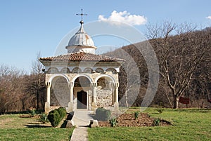 Typical ancient rocky orthodox monastery