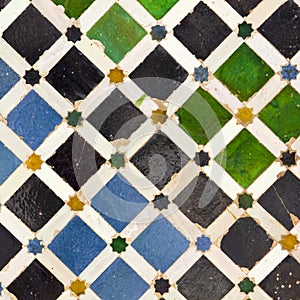 Typical Andalusian mosaic, Spain