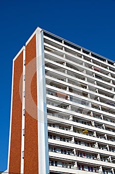 Typical apartment building in East Berlin