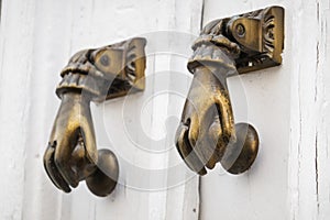 Typical architecture door door knockers