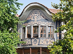 Typical architecture in the old town, Plovdiv