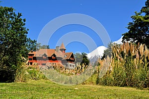 Typical architecture in Puerto Varas, Patagonia photo