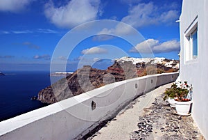 Typical architecture in Santorini Island