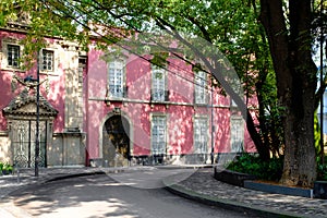 Typical art nouveau house at Colonia Roma in Mexico City photo