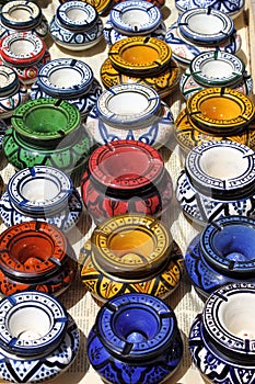 Typical ashtrays of Morocco