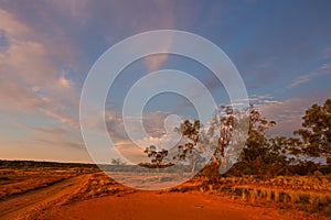 Typical Australian landscape in the remote arid country