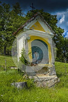 Typical Austrian way side shrine