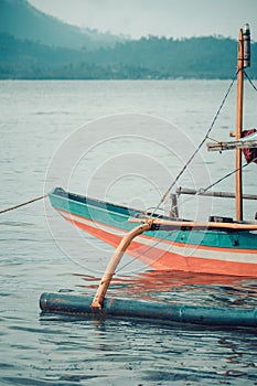 Typical Bangka boats in the Philipines