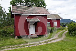 A Typical Barn in Rural Norway