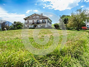 Typical Basque house in the countryside