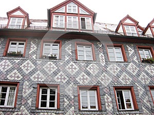 Typical Bavarian house, Furth, Germany