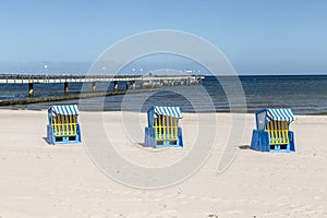 typical beach chairs in Usedom. The first beach chair was build by Wilhelm Bartelmann in 1882. and ever since it is a symbol for