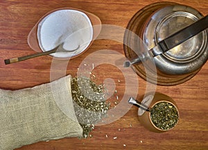 Typical breakfast and snack in Argentina and Uruguay photo