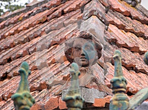 Typical Brick Roof Ornament, Madeira Island, Portugal, Europe