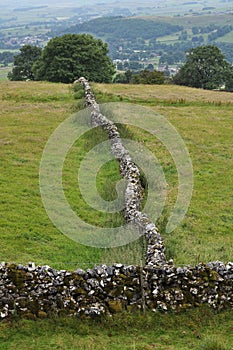 Typical British countryside with drywall