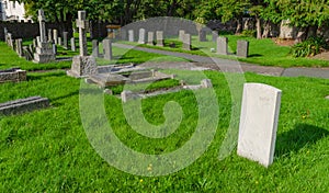 A typical British graveyard