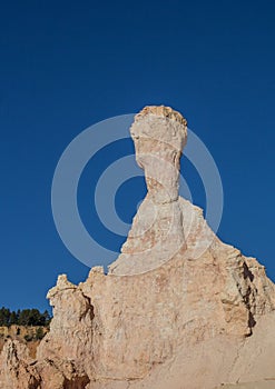 Typical bryce canyon rock in the Queens Garden