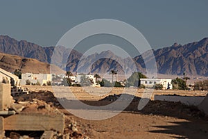 Typical building in Beduin village egypt,