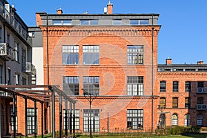 Typical building in the city of Lodz, Poland