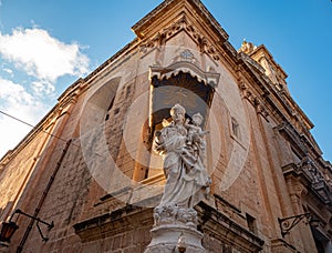 Typical buildings in Mdina Malta