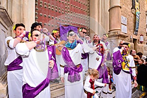 Typical carnival chorus (chirigota) in Cadiz.