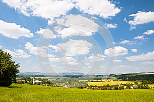 Typical central european rural countryside