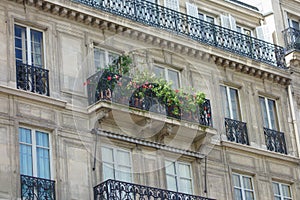 Typical Charming Parisian Facades, Paris, May 2014