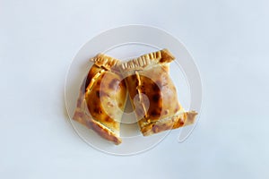 typical chilean meat pie food empanada