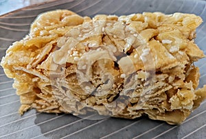 Typical Chinese Mauritian sweet cake: gateau macaroni