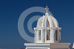 Typical church in Imerovigli village, Santorini island