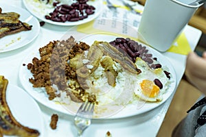 Typical Colombian dish Bandeja Paisa photo