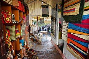Typical Colombian Handicrafts in the Municipality of Curiti, Colombia photo