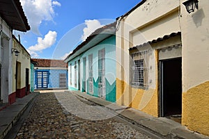 Typical colonial Cuban architecture in Sancti Spiritus