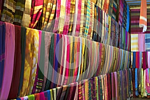 Typical colorful textiles dye