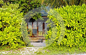 Typical cottage of Maldives Resort