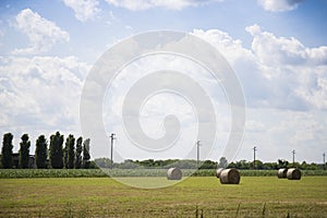 Typical countryside landscape of northern Italy