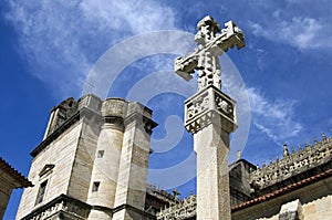 A typical crucifix for the basilica of Pontevedra photo