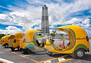 Typical cuban taxis in Havana