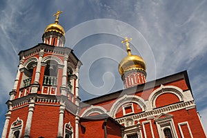 Typical cupolas of Russian church