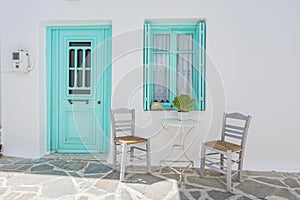 Typical Cycladic style house, Greece