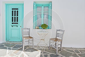 Typical Cycladic style house, Greece