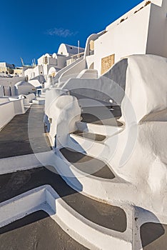 Typical Cycladic style staircase, Greece