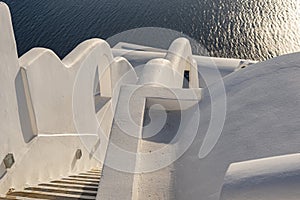 Typical Cycladic style staircase, Greece