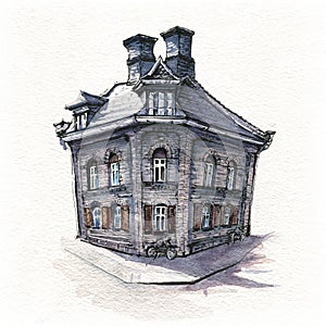 Typical Danich house, Copenhagen