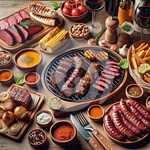 The typical dish of Argentine food is the Argentine barbecue, it is a way of preparing different types of meat.