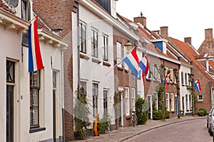 Typical Ducht street at Royal holiday photo