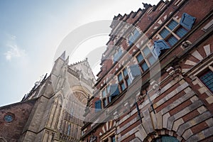 Typical Dutch Architechture in Haarlem.