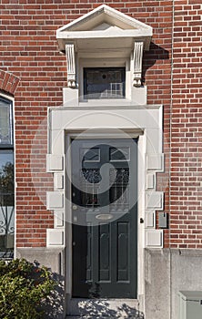 Typical dutch architectural detail, a door in Schiedam